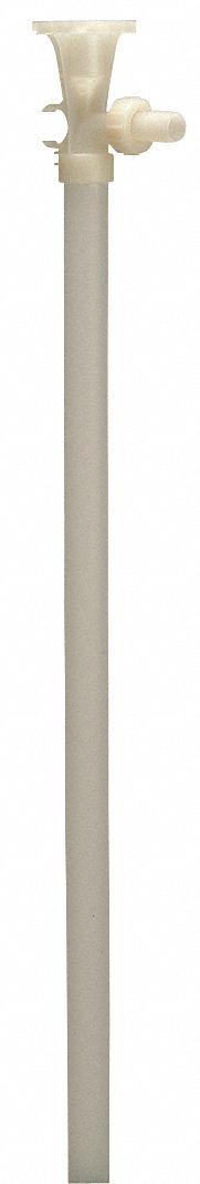 FINISH THOMPSON Drum Pump Tube: Fixed, Polypropylene, 1 1/4 in Inlet Size - Drum Pump Tube Assemblies