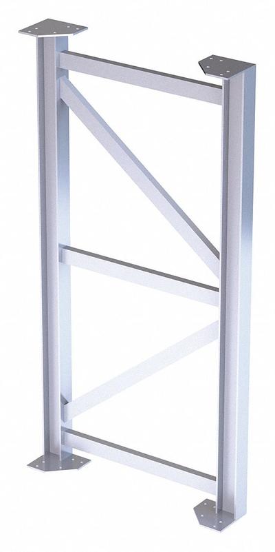 TRI-ARC Platform Support Leg: 5.3 ft Overall Ht, 30 in Overall Wd - Platform Support Legs