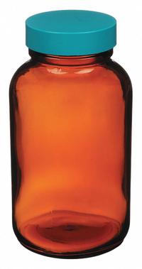 APPROVED VENDOR Reagent Bottle: HDPE, 60 mL, 2 fl oz, Closure Included, Amber, 28-415 mm, Unlined (MPN 6FAN5). Key specifications — Brand: APPROVED VENDOR; Graduated: No; Body Color: Amber.