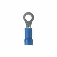 PANDUIT Ring Terminal: Blue, Vinyl Insulation, #8 Stud Size, 16 AWG to 14 AWG Wire Sizes, 600 V (MPN PV14-8R-M). Key specifications — attr1308027: PANDUIT; attr1356513: PV14; attr1356587: Funnel Entry.