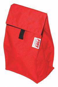 R&B FABRICATIONS Tote Bag: Nylon, Red, 750 cu in Interior Volume, 6 in Lg, 9 in Wd, 14 in Ht (MPN RB-425-RD). Key specifications — Color: Red; Material: Nylon; Brand: R&B FABRICATIONS.