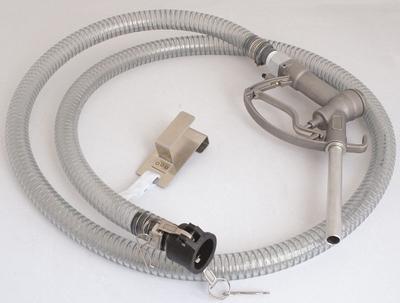 ACTION PUMP Discharge Hose Kit: 1 in FNPT, 1 in Male Camlock, 8 ft Hose Lg - Drum Pump Discharge Hose Kits