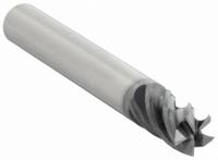WIDIA HANITA Square End Mill: Carbide, AlTiN Coated, 5 Flute, 3/8" Mill Dia, 1" LOC, 3" OAL (MPN 5V1E10004ST)