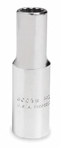PROTO Socket: Metric, 3/8 in Drive Size, 13 mm Socket Size, 12-Point, Deep, Chrome, Socket (MPN J5013M). Key specifications — attr1204417: PROTO; attr1204392: Chrome.