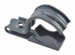 Clamp Back and Straps, Universal One-Piece: 1 1/2 in_1 1/4 in Trade Size, Steel (MPN UCSC125150). Key specifications — Manufacturer Part Number: UCSC125150; Color: Black; Compatible Conduit Trade Size: 1-1/4 in; 1-1/2 in; Compatible Conduit Type: EMT; FMC; IMC; Metallic Liquid Tight.