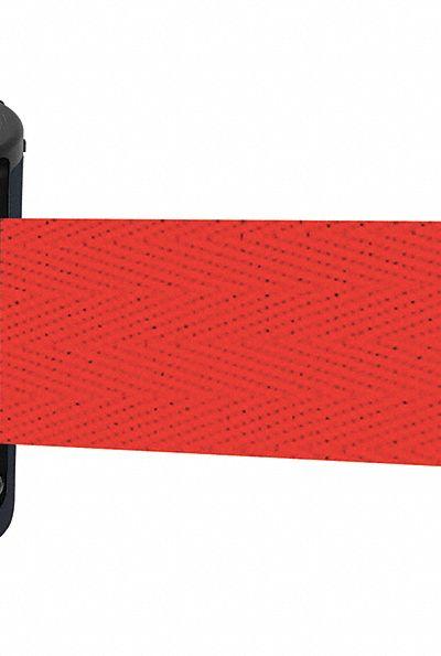 TENSABARRIER Retractable Belt Barrier: Fixed Mounting Plate - Wall-Mount Retractable Belt Barriers