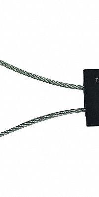 TYDENBROOKS Cable Seals: Black, Aluminum, 12 in Cable Lg, 1/8 in Cable Dia, Random, 200 PK (MPN V46020121-08-GRAI). Key specifications — Brand: TYDENBROOKS; Marking Color: White; Marking Included: Numbers; Marking Message: Sealed; Marking Numbering: Random.