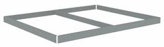 TENNSCO Shelf: 60 in x 42 in, 2,000 lb Load Capacity, Gray, Shelf (MPN ZLES-6042). Key specifications — Includes: (4) Beams; Shelf Configuration: Single Straight; Color: Gray; Frame Material: Steel; Brand: TENNSCO; Frame Finish: Zinc Plated; Product Type: Shelf.