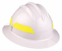 BULLARD Wildland Fire Helmet: White, Full Brim, Chin Strap, 6-Point Sure-Lock(R) Ratchet (MPN FHWHR). Key specifications — Color: White; Chin Strap: Yes; Brand: BULLARD; Style: Full Brim; Suspension: 6-Point Sure-Lock(R) Ratchet.