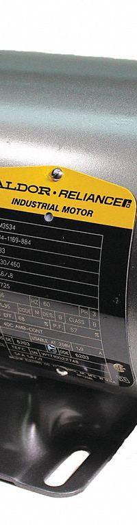 BALDOR General Purpose Motor: Rigid Base Mount, Totally Enclosed Fan Cooled, 1/3 hp, 230/460V AC (MPN M3534). Key specifications — Brand: BALDOR; Nameplate Voltage @ 60 Hz: 230/460V AC; Full Load Current @ 60 Hz: 1.6/0.8 A; Nameplate RPM @ 60 Hz: 1,800 RPM; Motor Enclosure: TEFC.
