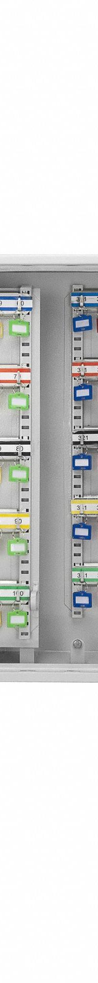 Key Cabinet: 400 Key Capacity, Single Key Lock, Steel, Gray, 21 3/4 in Ht, 25 1/4 in Wd, 5 3/4 in Dp (MPN CB12490). Key specifications — Brand: BARSKA; Finish: Matte; Includes Key Tags: Includes Key Tags; Includes Mounting Hardware: Mounting Hardware Included; Color: Gray; Mounting Location: Wall; Material: Steel.