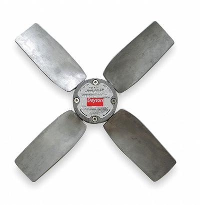 Dayton Propeller: Clockwise Facing Discharge, 16 in Propeller Dia. (In.), 4 Blades - HVAC and Refrigeration