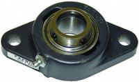 TIMKEN Flange Mount Bearing: Radial Ball, 1 1/4 in Bore, Cast Iron, Set Screws, 5 9/16 in Lg (MPN YCJT 1-1/4S). Key specifications — Bore Type: Cylindrical; Brand: TIMKEN; Lubricant Material: NLGI 2 Lithium Complex Grease; Mounting Bolt Size: 1/2 in; Split Housing: Not Split; System of Measurement: Inch.