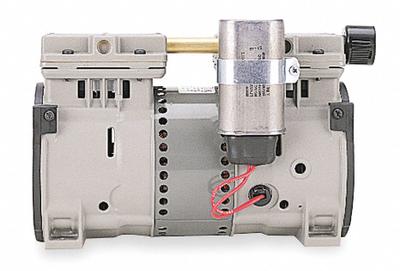 THOMAS Piston Air Compressor/Vacuum Pump: 0.333 hp, 1 Phase, 115V AC - Rocking Piston High Flow Compressor/Vacuum Pumps