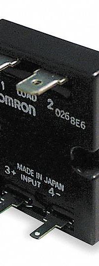 OMRON Solid State Relay: Surface Mounted, 10 A Max Output Current, Phototriac, AC Output (MPN G3NE-210T-US-DC12). Key specifications — Brand: OMRON; Current Type: DC; Electrical Connection: Quick-Connect; Finger Safe: No; Input Current: 5 A; Maximum Output Current without Heat Sink: 5 A; Mounting Style: Panel; Output Voltage: 120 to 240V AC.