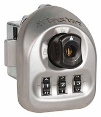 MASTER LOCK Locker Lock: Silver, Right, 1/4 in Mounting Hole Dia., 19/64 in Latch Bolt Projection (MPN 3630-03). Key specifications — Lock Activation: Manual; Locker Hinge: Right; Dial Color: Black; Combination Type: Resettable; Control Key Code: ML03; Includes Mounting Hardware: Yes; Brand: MASTER LOCK.