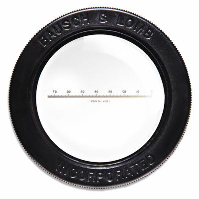 BAUSCH & LOMB Inch Measuring Scale: Linear Measurement, 3/4 in Range - Magnifier Measuring Scales
