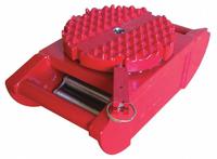 DAYTON Machine Roller: 15,000 lb, 5 in Deck Ht, 5 3/4 in L x 5 3/4 in W, (15) Rollers, Textured, Red (MPN 21D022). Key specifications — Top Plate Surface: Textured; Brand: DAYTON; Color: Red.
