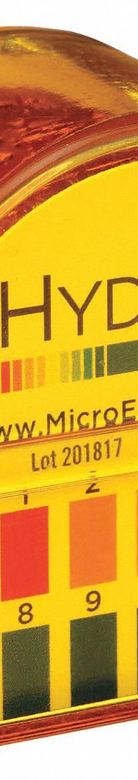 HYDRION pH Paper: 0 pH to 13 pH, 1.0 pH Resolution, 15 ft Overall Lg, 1/8 in Overall Wd, 500 Tests (MPN 3015 10/CS). Key specifications — pH Resolution: 1.0 pH; Brand: HYDRION.