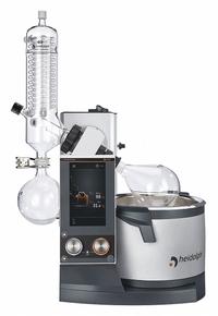 HEIDOLPH Rotary Evaporator: Motor, 5 L, 10 RPM to 280 RPM, 1,300 W Heating Capacity (MPN 036041051). Key specifications — Brand: HEIDOLPH; Height Adjustment Method: Motor; Included Glassware Series and Type: G3 Vertical Condenser; Vacuum Controller: No; Vapor Temperature Sensor: No; Features: Separate Knobs for Rotation and Heating with Locking Function.