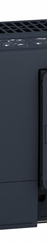 SCHNEIDER Variable Speed Drive: In Phase Three, 380-500V AC, Out Phase Three, 4 hp, IP20, No Bypass (MPN ATV320U30N4C412). Key specifications — Style: Compact; Color: Black/Blue/Gray; Output Phase: Three.
