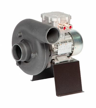 PLASTEC Blower: 6 in Wheel Dia, Direct Drive, Includes Drive Pack, 40 cfm, 3/25 hp - Corrosion-Resistant Haz-Location Direct-Drive Blowers