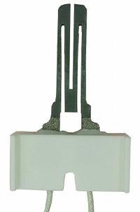 Hot Surface Igniter: OEM, Silicon Carbide, 24 in Lead Lg, 120V AC, Hardwired, Flat Tip (MPN IG403K). Key specifications — Electrical Connection Type: Hardwired; Manufacturer Part Number: IG403K; Brand: SUPCO; Input Voltage: 120V AC; Replacement for OEM Brands: White-Rogers.