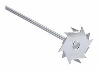 IKA Dissolver Stirrer: Dissolver Stirrer, 1/4 in Shaft Dia, 13 3/4 in Shaft Lg, 3 1/8 in Blade Dia (MPN 0000513500). Key specifications — Brand: IKA; Compatible with Manufacturer Model Number: 0003990001.