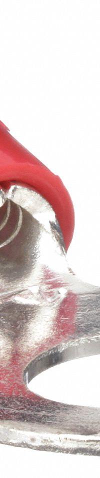 3M Ring Terminal: Red, Vinyl Insulation, #8 Stud Size, 22 AWG to 18 AWG Wire Sizes, 600 V (MPN RV18-8Q). Key specifications — attr1308027: 3M.