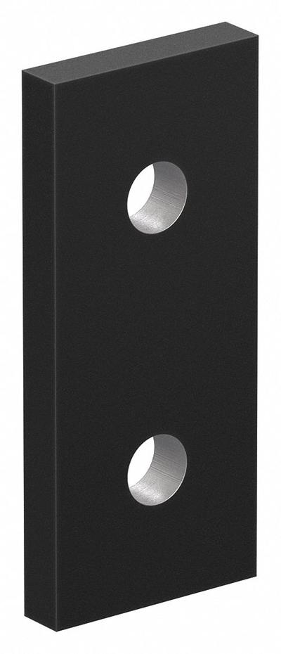 80/20 Straight Flat Plate: Straight Flat Plate, 10 Series, 3/16 in x 7/8 in x 2 in - Plate Connectors