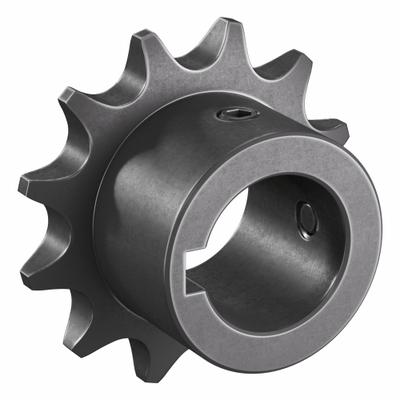 TRITAN Roller Chain Sprocket: 08B, For 1/2 in Chain Pitch, 22 mm Bore Dia, 12 Teeth - Size 08B Fixed-Bore Roller Chain Sprockets