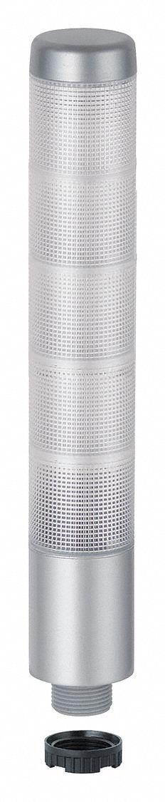 WERMA Tower Light Assembly: 4 Tier, Blue/Green/Red/White, Sounder Tier Included, 243 mm Overall Ht (MPN 69946075). Key specifications — Manufacturer Part Number: 69946075; Brand: WERMA; Operating Voltage: 24V AC/DC; Light Tier Color: Red.