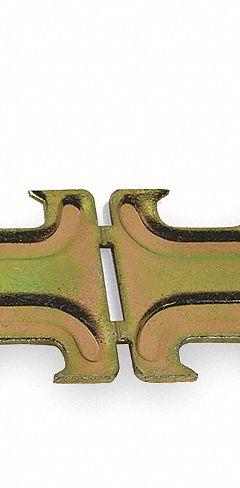 EMT Conduit Angler Clamp: Steel, Electroplated, 1 in Conduit Trade Size (MPN C109 1). Key specifications — Color: Gold; Material: Steel; Finish: Electroplated; For Use With: RMC.