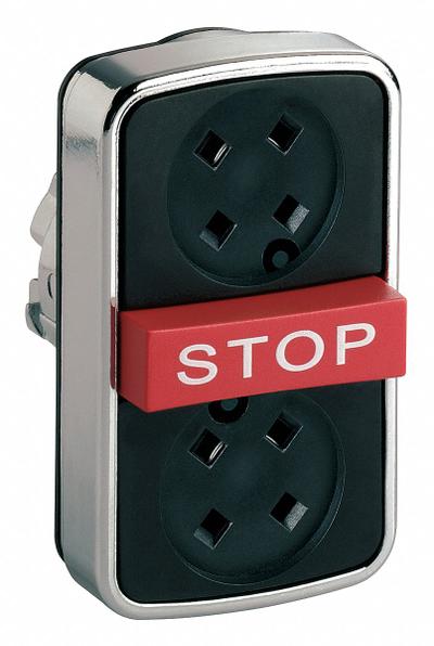SCHNEIDER ELECTRIC Multihead Operator: Non-Illuminated, 3 Button, Flush Profile - Multihead Push-Button Operators