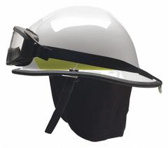 BULLARD Fire Helmet: White, Polyetherimide, Modern Rear Brim, Chin Strap (MPN PXSWHGIZ3). Key specifications — Color: White; Chin Strap: Yes; Brand: BULLARD; Shell Material: Polyetherimide; Style: Modern Rear Brim; Suspension: Standard Sure-Lock(R) Ratchet Headband.