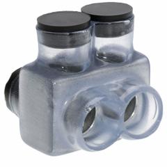 POLARIS Multitap Connector: 2 Port, Double-Sided Entry, 4 AWG – 500 kcmil Wire Size, Clear (MPN IT-500CB). Key specifications — Body Material: Aluminum; Brand: POLARIS.