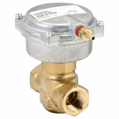 Siemens Pneumatic Control Valve: 4 Cv Flow Rate, 2-Way, 1/2 in Female NPT, Spring Return - 2-Way NPT Connection Zone Valves