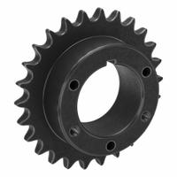 TSUBAKI Single Strand Sprocket: For 60 Chain, 26 Teeth, 6.222 in Pitch Dia, 6.627 in Outside Dia (MPN 60Q26). Key specifications — Brand: TSUBAKI; Required Bushing Series: Q1.