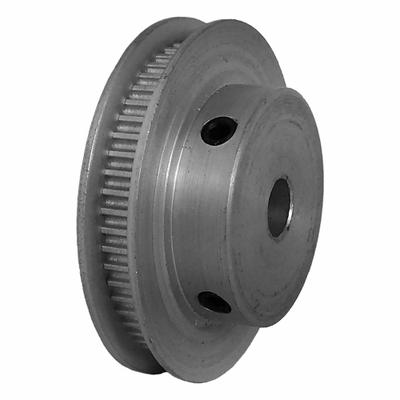 Dayton Timing Pulley: Modified Curvilinear, Fixed, For GT Timing Belt Section - GT Section Fixed-Bore Timing Pulleys with Hub
