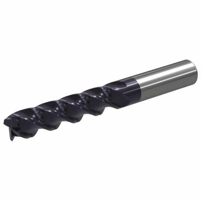 WIDIA Corner Chamfer End Mill: Carbide, TiAlN Coated, 4 Flute, 8 mm Mill Dia - Fast-Cutting Carbide Corner-Chamfer End Mills for Steel & Cast Iron