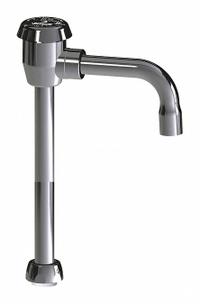 CHICAGO FAUCETS Spout: Spout, Gooseneck, Swivel Spout, Brass, Polished Chrome, 1.5 gpm Flow Rate (MPN GN1BVBFCJKCP). Key specifications — Includes: Mounting Hardware; Product Type: Spout; Spout Style: Swivel; Body Material: Brass; Color/Finish: Polished Chrome; Brand: CHICAGO FAUCETS.