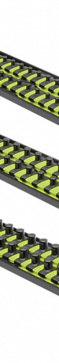 ERNST MANUFACTURING Socket Organizer: Yellow, 4 in Overall Wd, 114 Posts/Slots, Sockets (MPN 8512). Key specifications — attr1125333: (6) Ratchet and Extensions; attr1125346: ERNST MANUFACTURING; attr1125347: Yellow; attr1136588: Sockets; attr1125364: Socket Bit Tray.
