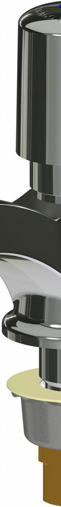 CHICAGO FAUCETS Lavatory Faucet: 333, Single-Post, Cast Brass, Polished Chrome Finish, Aerated, NPSM (MPN 333-765PSHABCP). Key specifications — Brand: CHICAGO FAUCETS; Series: 333; Includes: Mounting Hardware.