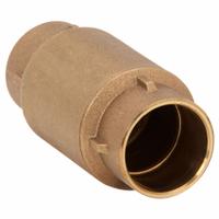 APPROVED VENDOR Spring Check Valve: Inline Valve Body, 1 1/2 in Pipe Size, Sweat x Sweat, Bronze (MPN 6AJZ1). Key specifications — Brand: APPROVED VENDOR.