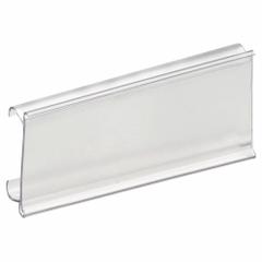 AIGNER Label Holder: 3 in x 1 1/4 in, Clear, Slide-In, 25 Label Holders, Snap-On, Plastic, 25 PK (MPN WR1253). Key specifications — Color: Clear; Label Attachment Type: Slide-In; Finish: Smooth; Mounting Type: Snap-On; Material: Plastic; Brand: AIGNER.