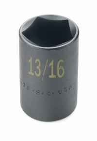 SK PROFESSIONAL TOOLS Automotive Socket: 1/2 in Drive Size, 13/16 in Socket Size, 5-Point, Std (MPN 34205). Key specifications — Brand: SK PROFESSIONAL TOOLS; Finish: Black Oxide; Socket Depth: Standard; Tether Ready: Not Tether Capable; Socket Shape: 5-Point.