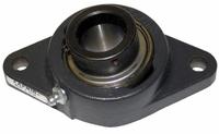 TIMKEN 2 Bolt Flange Bearing: Radial Ball, 1 in Bore, Cast Iron, Eccentric Collar, 4 55/64 in Lg (MPN RCJT 1). Key specifications — Bore Type: Cylindrical; Brand: TIMKEN; Lubricant Material: NLGI #2 Equivalent; Mounting Bolt Size: 7/16 in; System of Measurement: Inch.