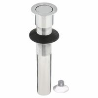 WATCO Sink Drain: Brass, Chrome, 8 in Overall Ht, 2 1/8 in Overall Dia, Slip, 1 1/4 in Pipe Dia (MPN 801-PF-BRS-CP). Key specifications — Product Type: Sink Drain; Brand: WATCO; Finish: Chrome; Material: Brass; Includes Overflow: No; Includes: Strainer.