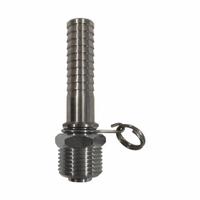 SANI-LAV Swivel Hose Adapter: Stainless Steel, Stainless, 3 3/4 in Overall Lg, Barb (MPN N36S). Key specifications — Inlet Connection Type: Barb; Brand: SANI-LAV; Color/Finish: Stainless; Includes: Trigger Lock Ring; Material: Stainless Steel; Product Type: Hose Adapter.