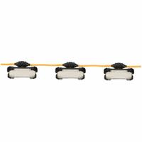 SOUTHWIRE Temporary Job Site Light Stringer: LED, Corded, String Light, 100 ft Power Cord Lg, Hook (MPN 97132). Key specifications — attr564215: Straight Blade; attr564191: Plastic; attr564187: Built-In; attr564159: SOUTHWIRE; attr564165: STW; attr564166: 18 AWG; attr564190: String Light; attr564196: LED.